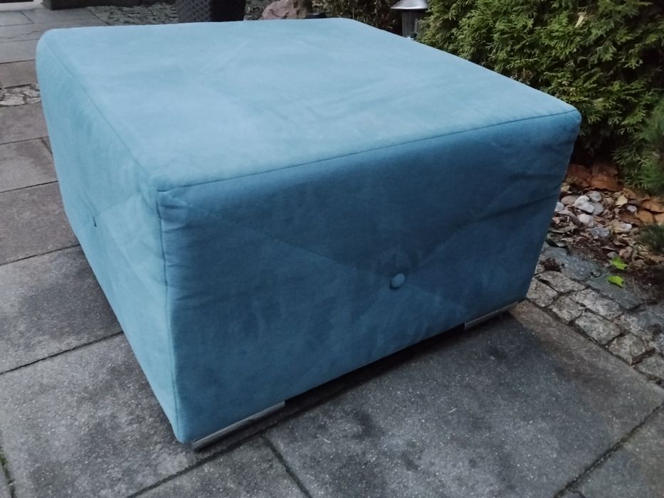 Pufa durza w kolorze turkusowym