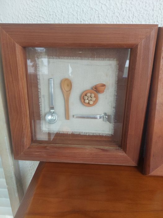 Conjunto de dois quadro caixa