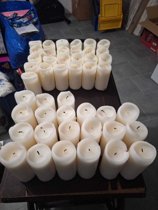 Velas pilar brancas – usadas