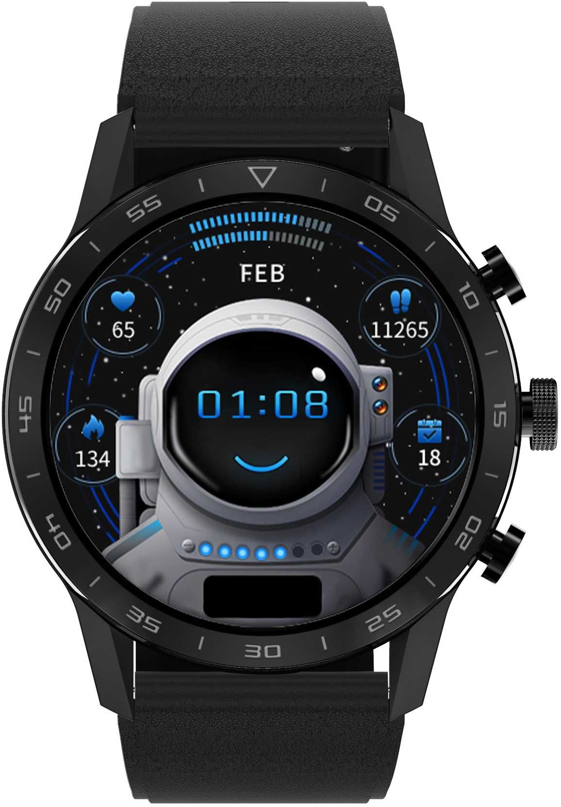 UNIWERSALNY PASEK do zegarka smartwatcha 22mm teleskopy czarny