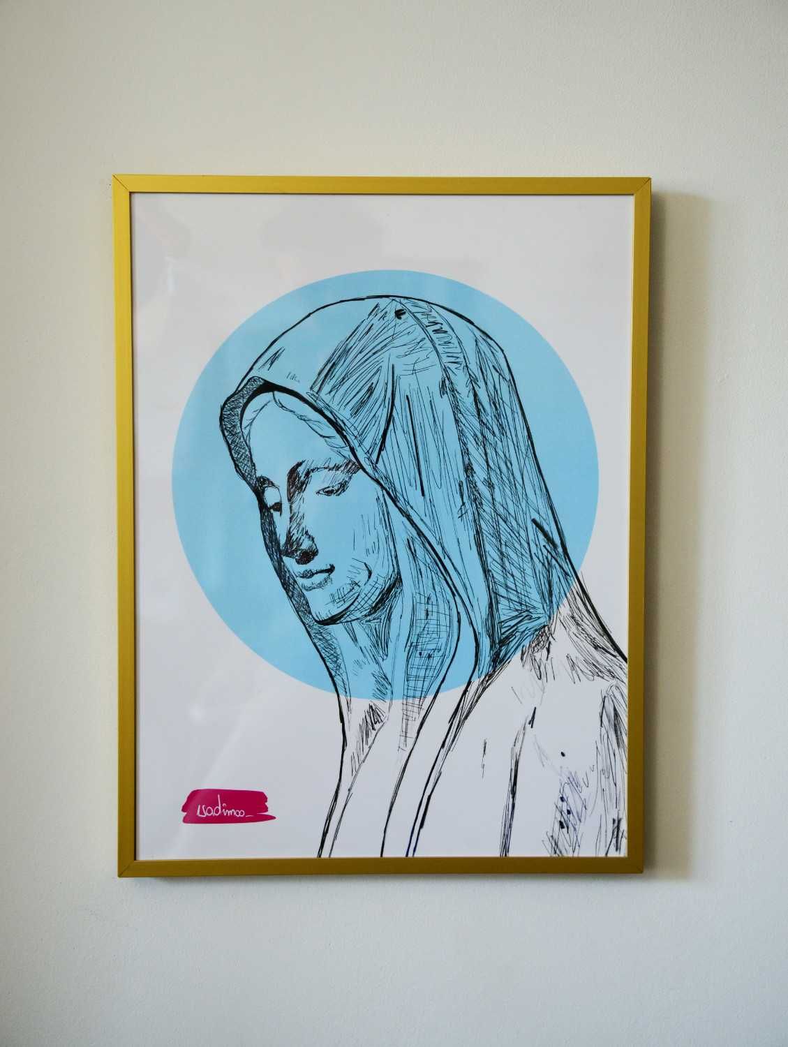 Matka Boska z Medjugorje – plakat od polskiego artysty