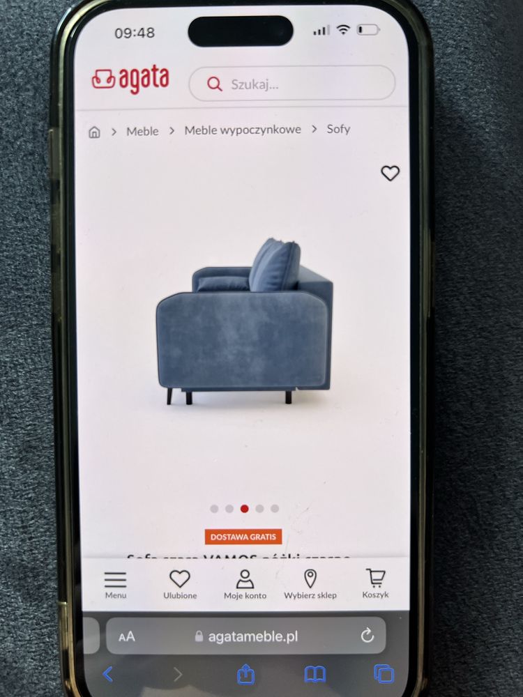 Łóżko sofa VAMOS 3 osobowa z funkcją spania