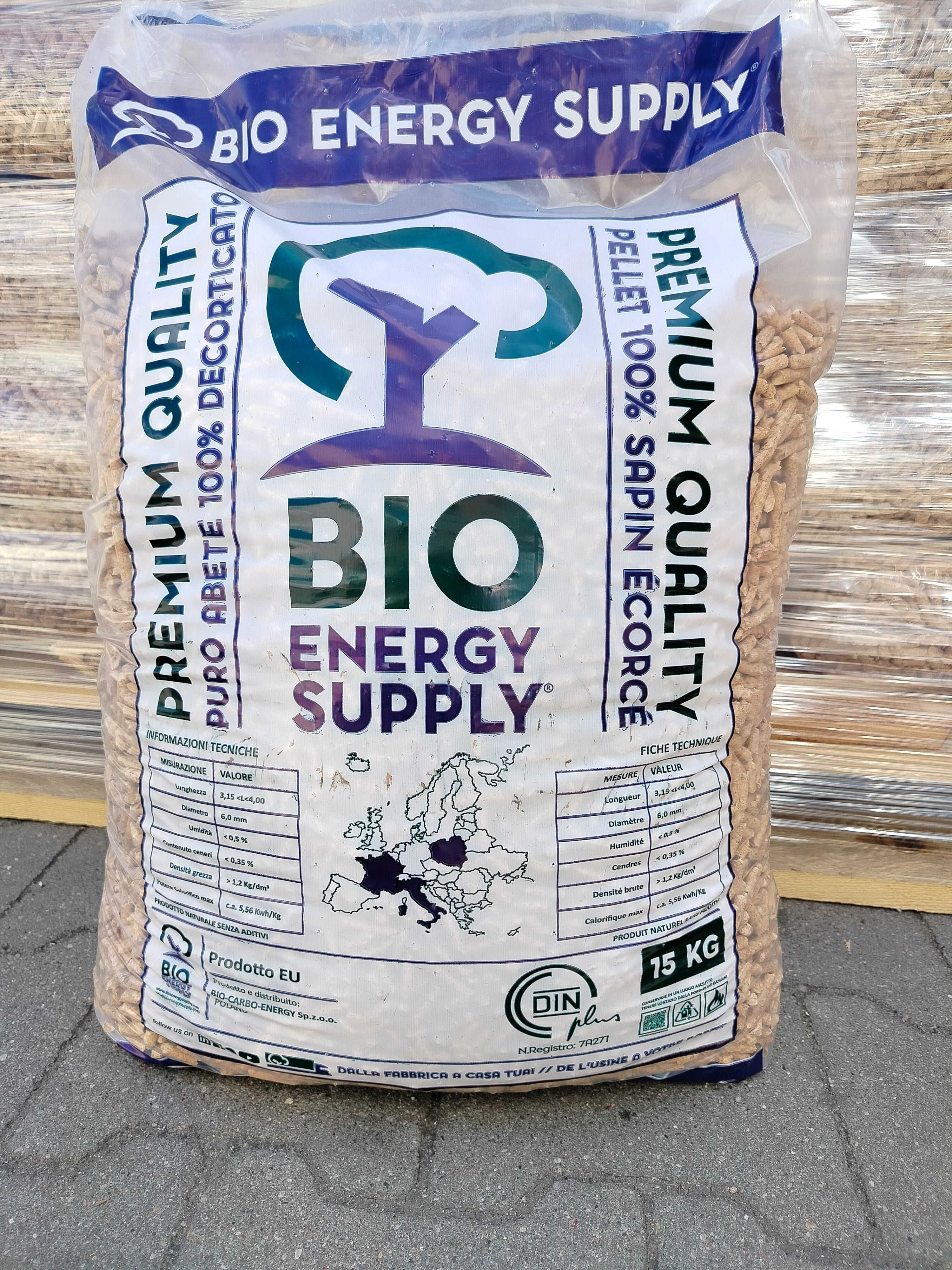 Pellet BIO ekologiczny z drzew iglastych pellet Premium 1t transport