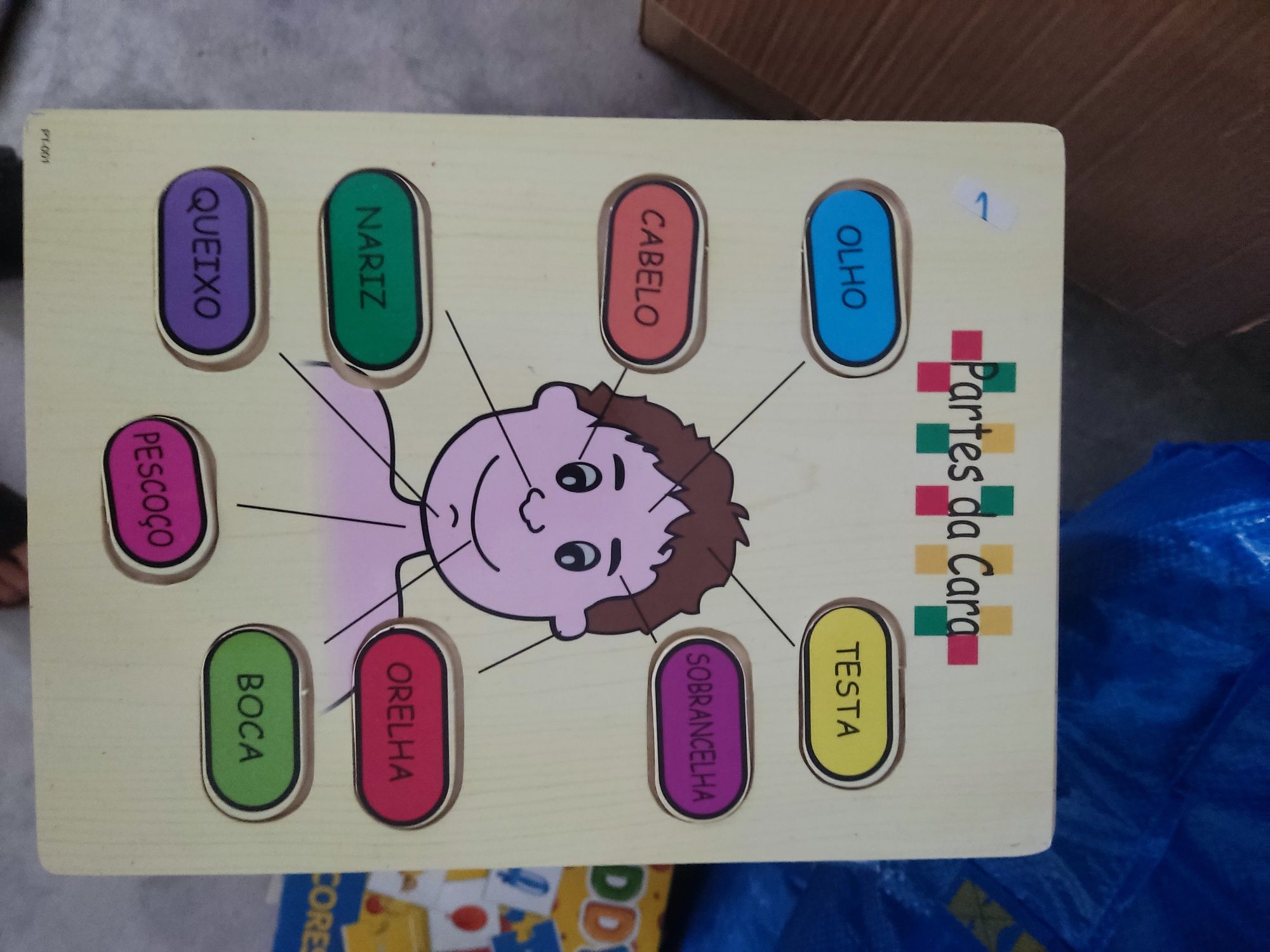 Conjunto de 6 puzzles infantis