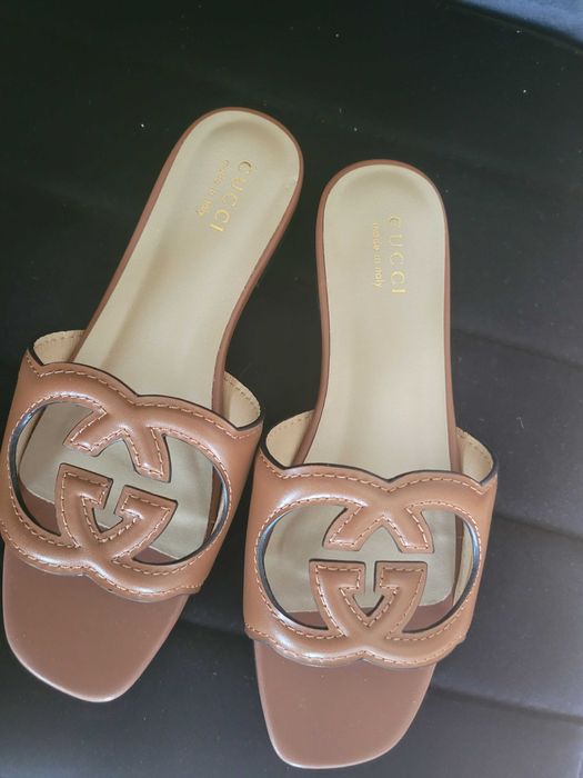Klapki gucci ze skóry 36 i 37