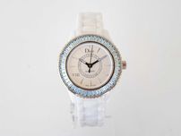 Dior VIII Baguette Aigues-Marines Automatic Ceramic 18K White Gold 33