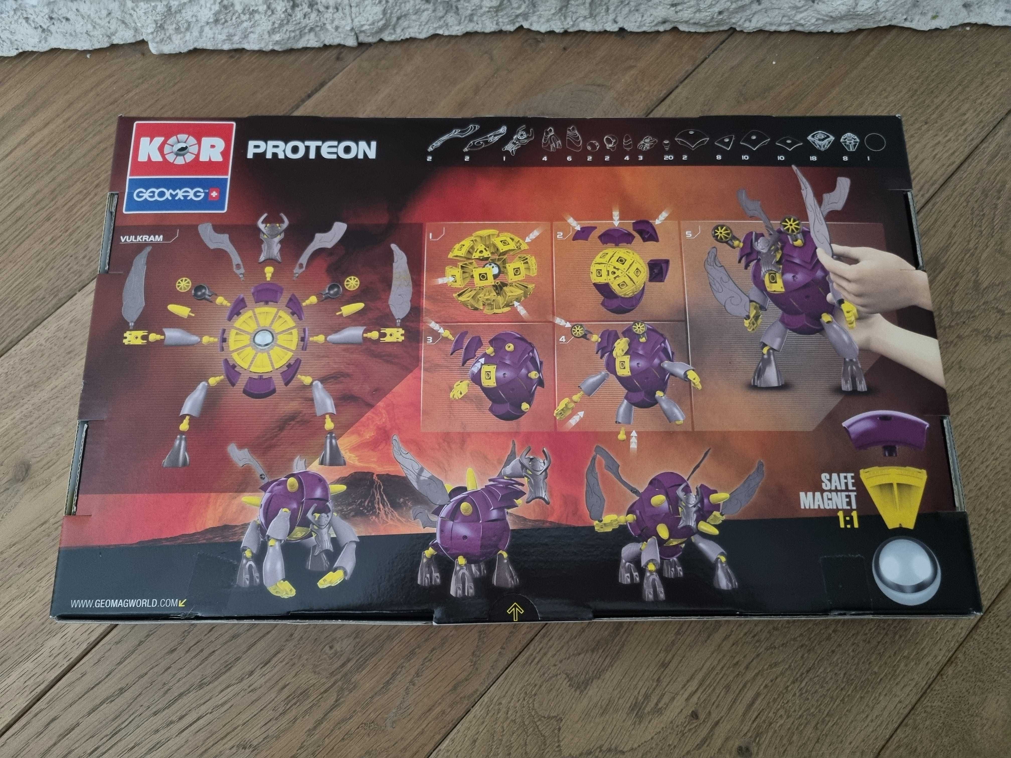 Geomag Kor Proteon, klocki magnetyczne