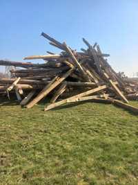 Drewno z rozbiórki stodoły