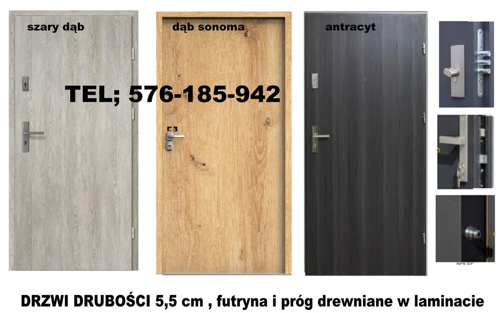 DRZWI z montażem do mieszkania -ZEWNĘTRZNE -wejściowe wewnątrzklatkowe