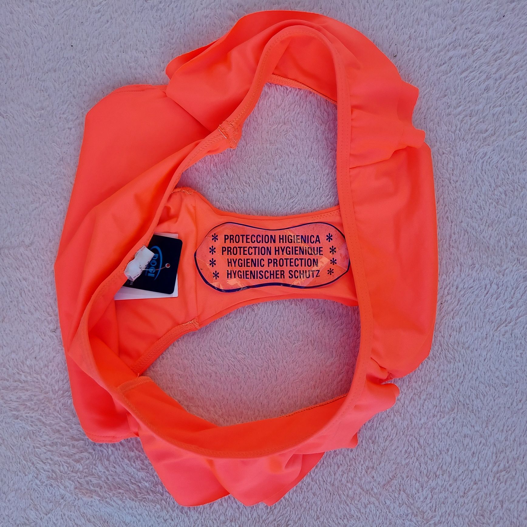 Pomarańczowe neonowe majtki bikini XS