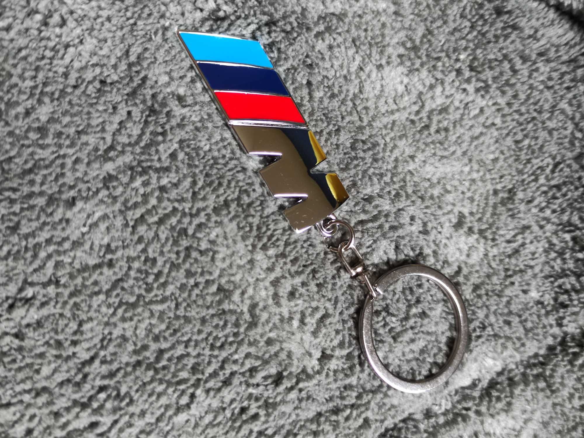 Brelok brylok Breloczek do kluczy BMW M logo metalowy M pakiet chrom
