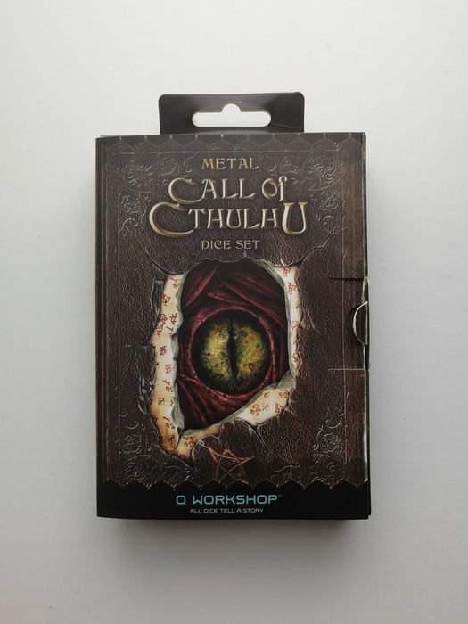 Dados em metal Dungeons & Dragons/Call of Cthulhu D20