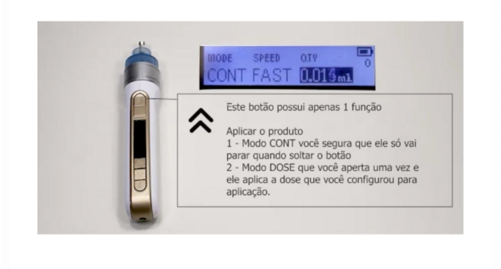 Caneta pressurizada inteligente