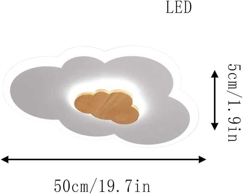 Drewniana dekoracyjna lampa sufitowa LED 6000k