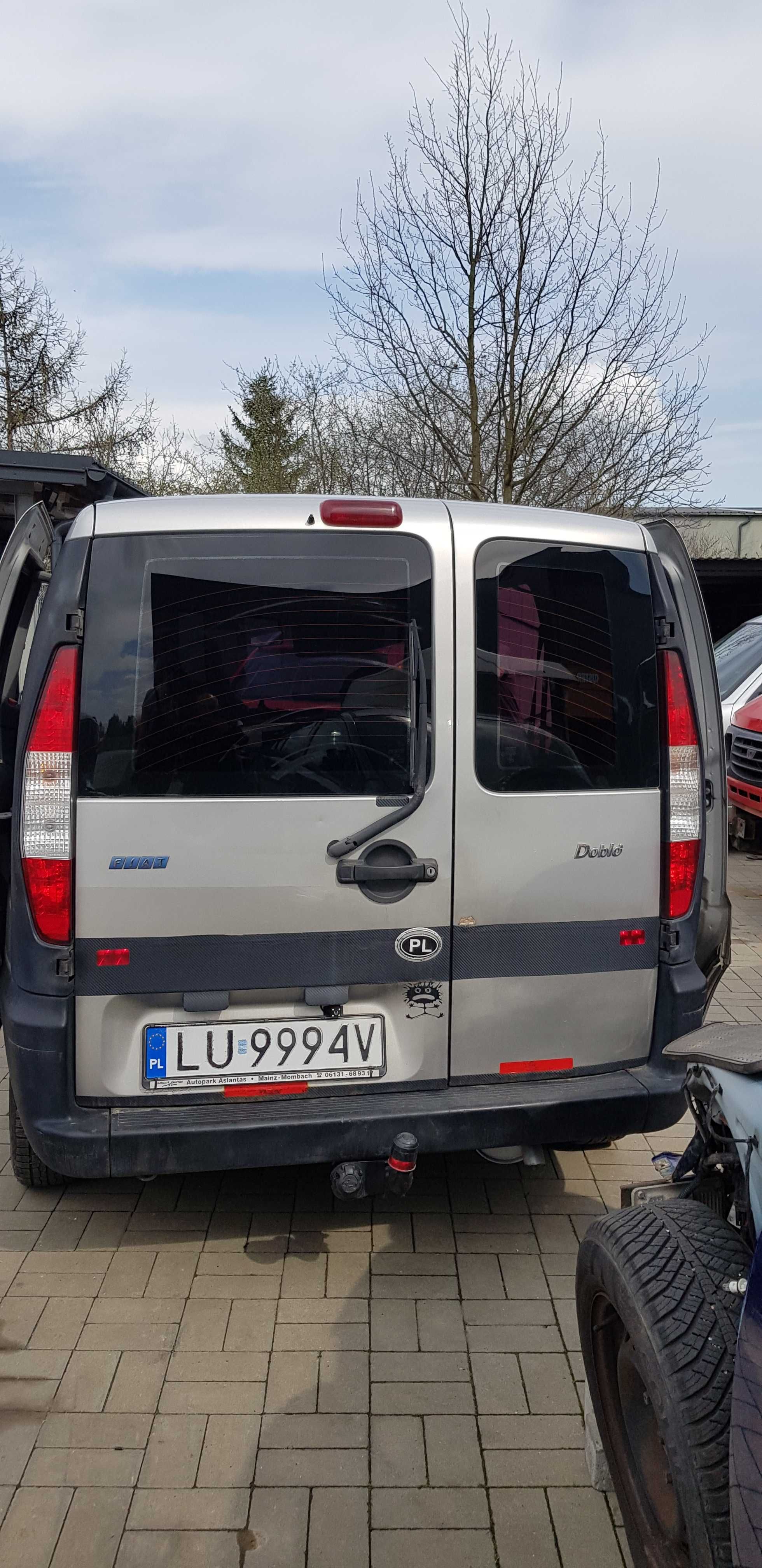Fiat Doblo maska błotnik drzwi zderzak przód tył lewe prawe kolor 647