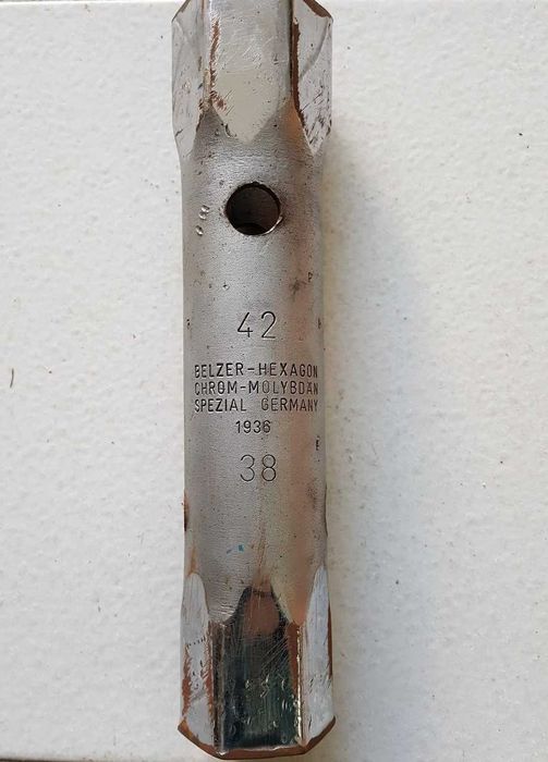 BELZER - Chave de tubo 38x42 - chrom-molybdan spezial - 1936 - Germany
