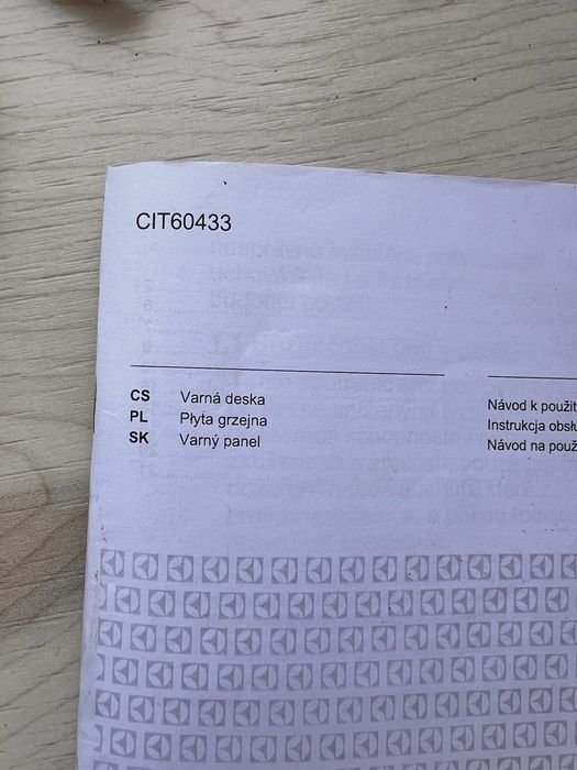 Szklo do plyty indukcyjnej elektrolux CIT60433