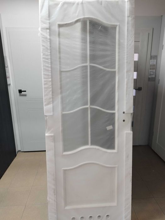 Drzwi wewnętrzne 70 L białe łazienkowe