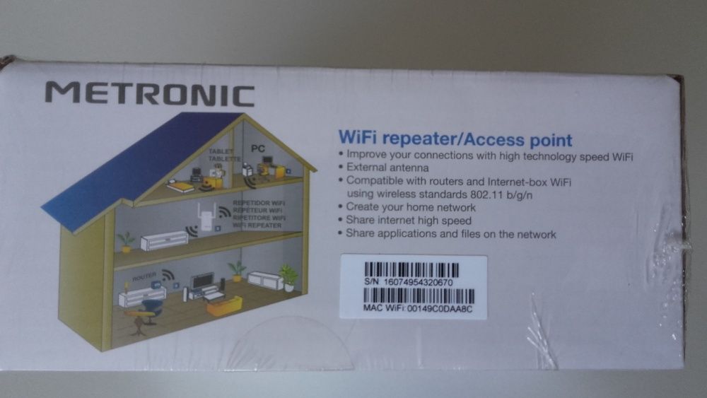 Repetidor Wifi Metronic