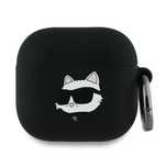 Etui Karl Lagerfeld Silicone Choupette Head 3D Na Airpods 4 - Czarne