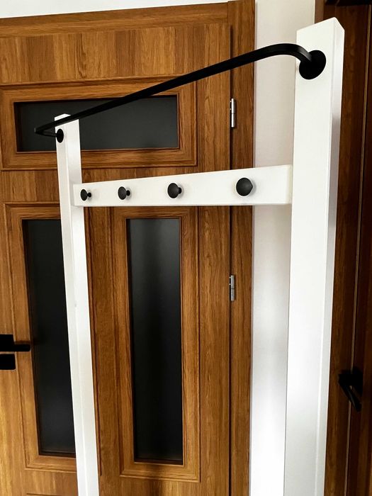 Szafka z wieszakiem biała - schowek - IKEA HEMNES