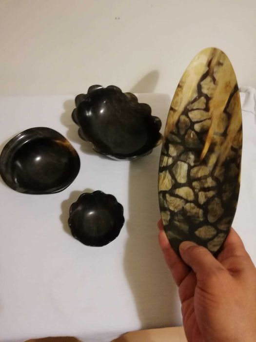 Artesanato brasileiro em chifre de gado