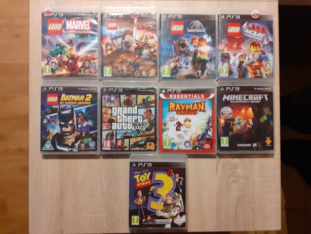 Gry PS3. Lego, Minecraft, Rayman, Toy Story, GTA 5. 100% sprawne