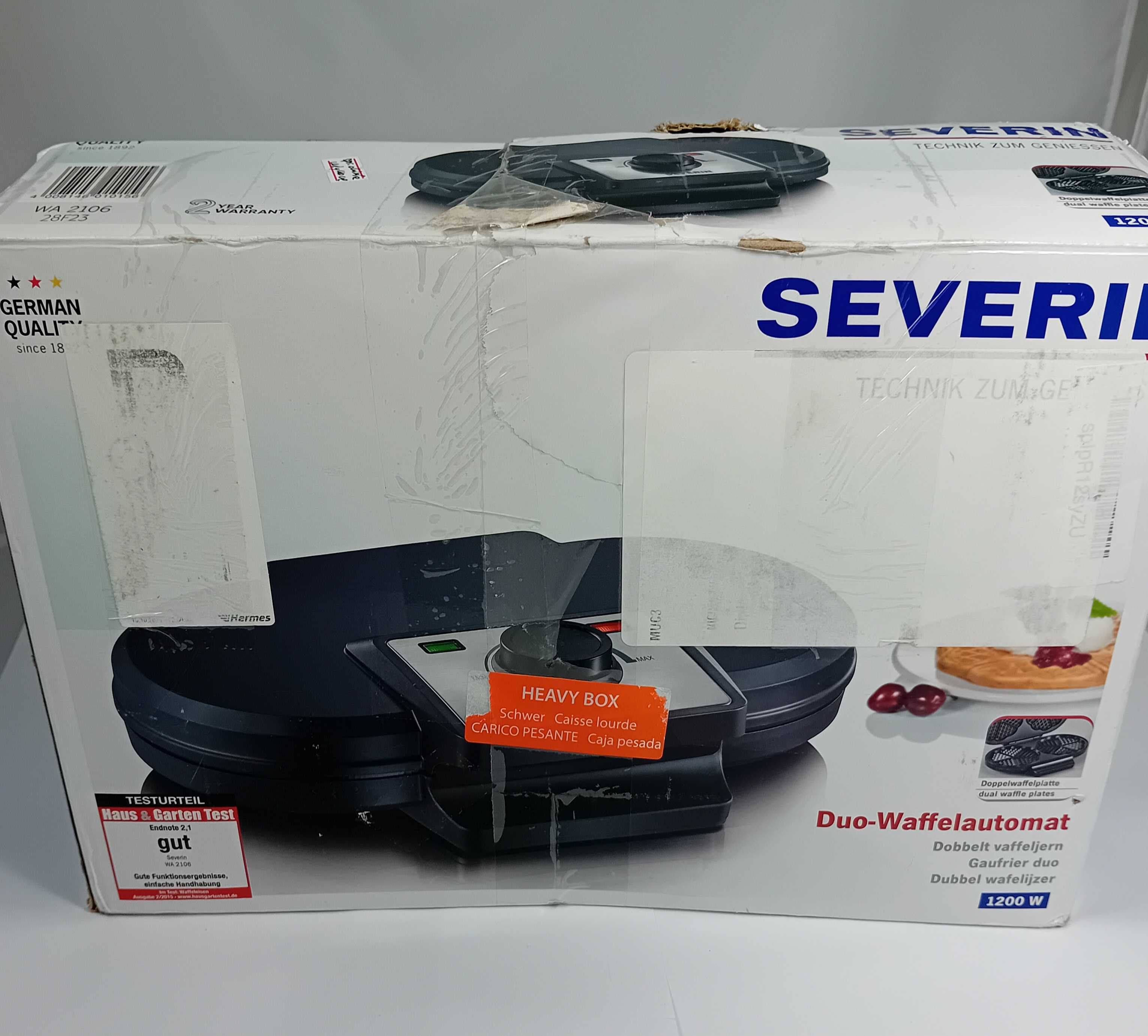 Gofrownica Severin 1200 W czarny