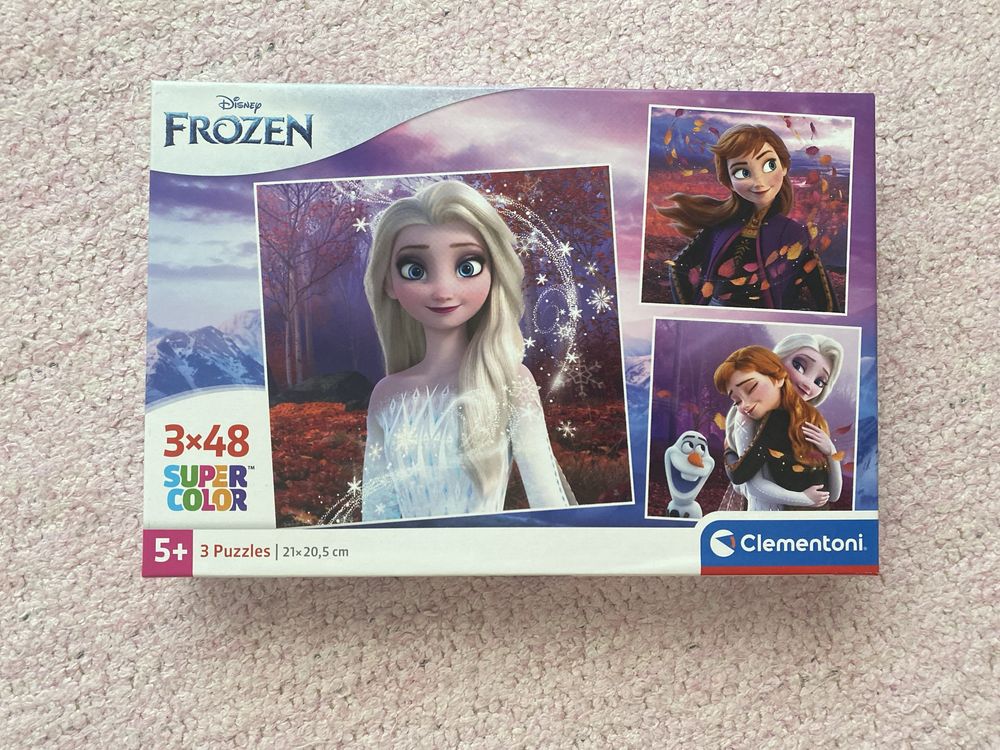 Conjunto 3 Puzzles Frozen