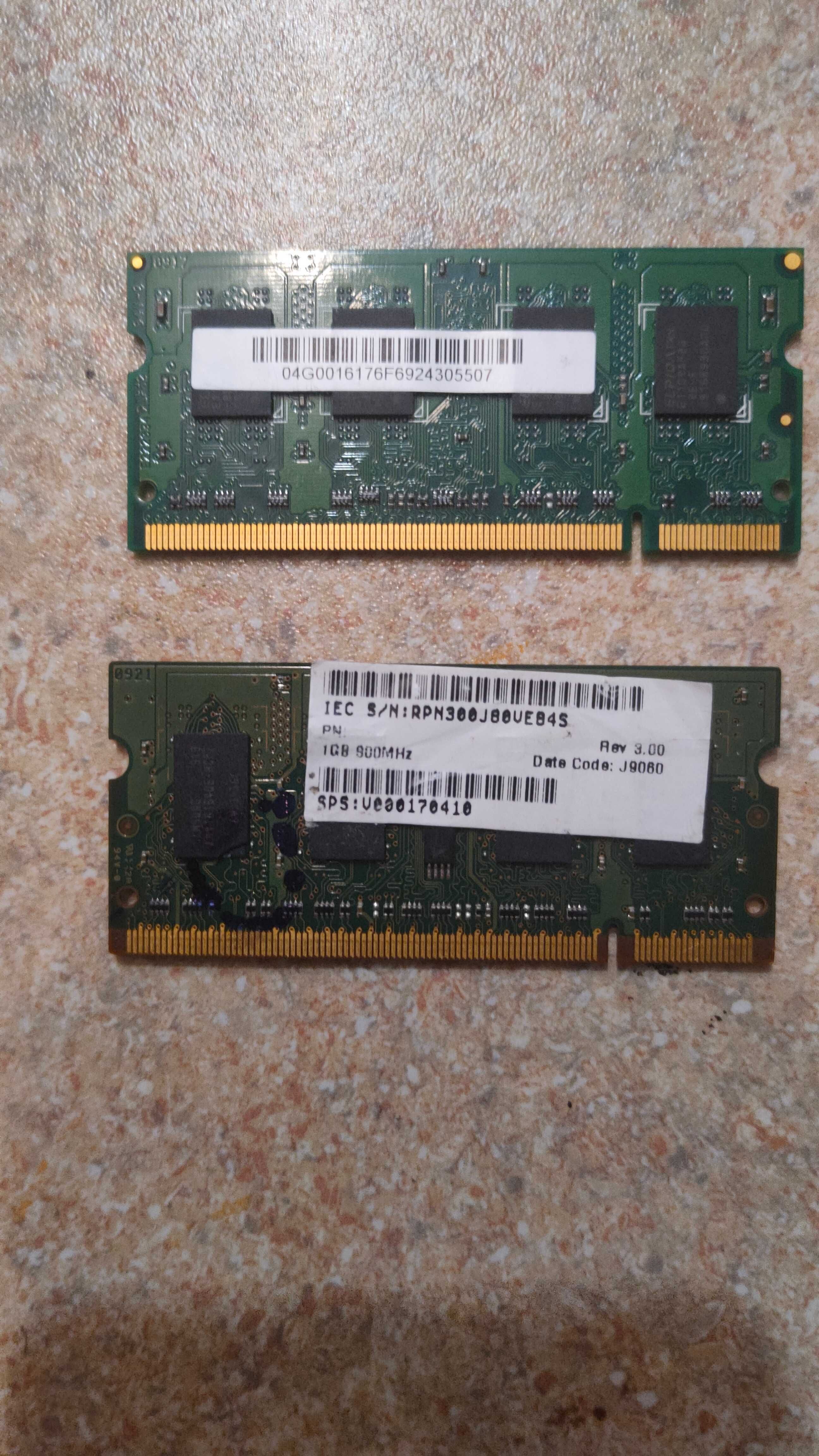 Ram DDR2 SO-DIMM, 2x 1GB 6400S 800MHz,  Sprawne