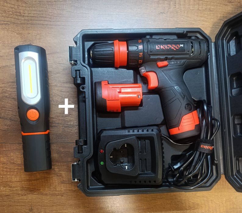 Шуруповёрт Новый Дніпро -М CD12Q+фонарь