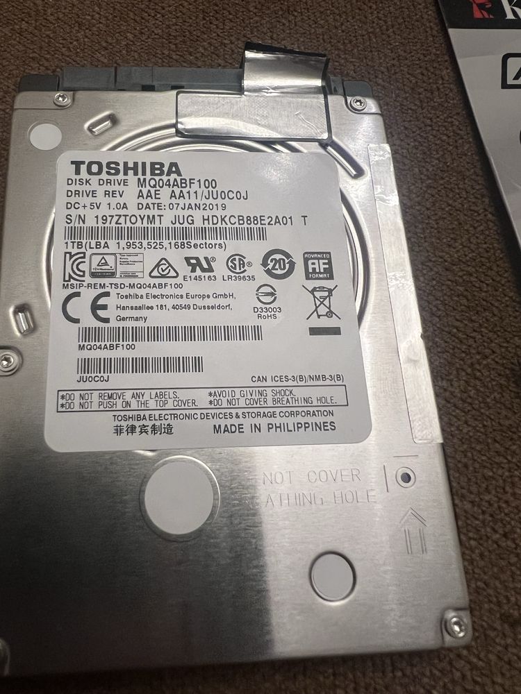 Винчестер жесткий диск 1 тб Toshiba