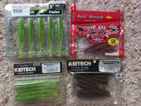 Приманки KEITECH Fishup CrazyFish LuckyJohn Upstream BaitBreat шнур G