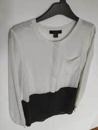 Bluzka koszula biało - czarna Atmosphere - rozmiar 12/ eur 40