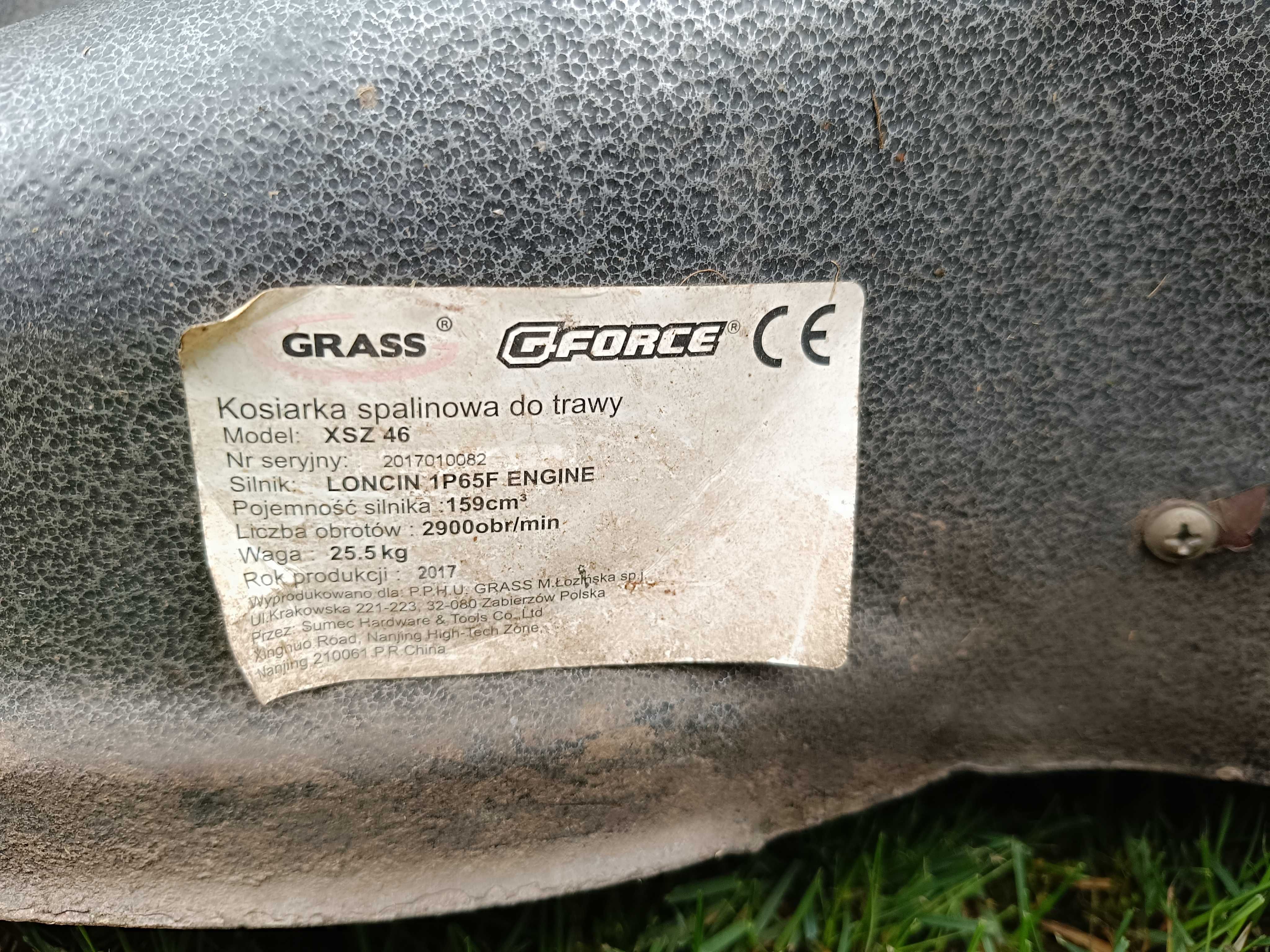 Kosiarka spalinowa do trawy z napędem GRASS GFORCE XSZ 46