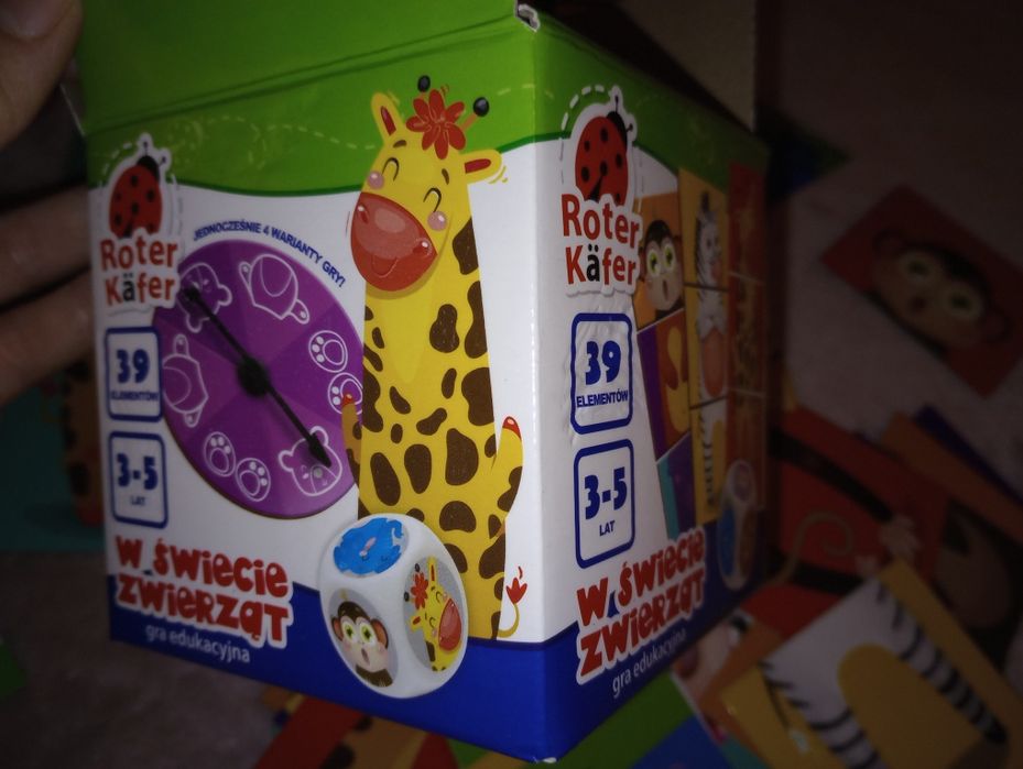 Puzzle + gra edukacyjna Roter kafer zwierzęta
