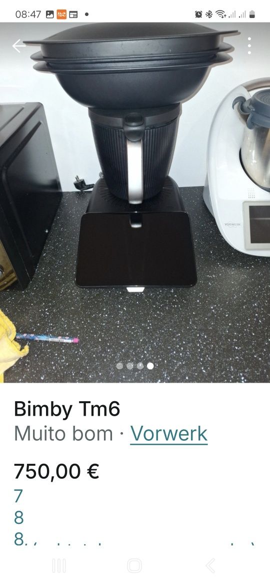 BIMBY TM6 com os acessórios todos em excelente estado.