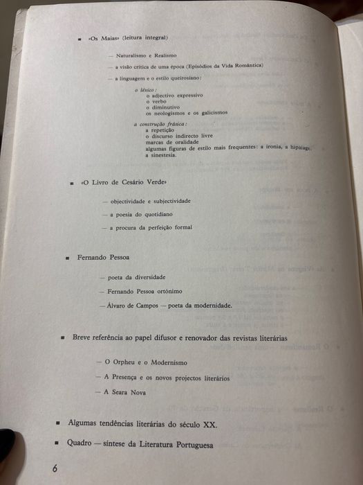 “Cativar 6” - Português 11° ano áreas ABCE - estudos científico-natura