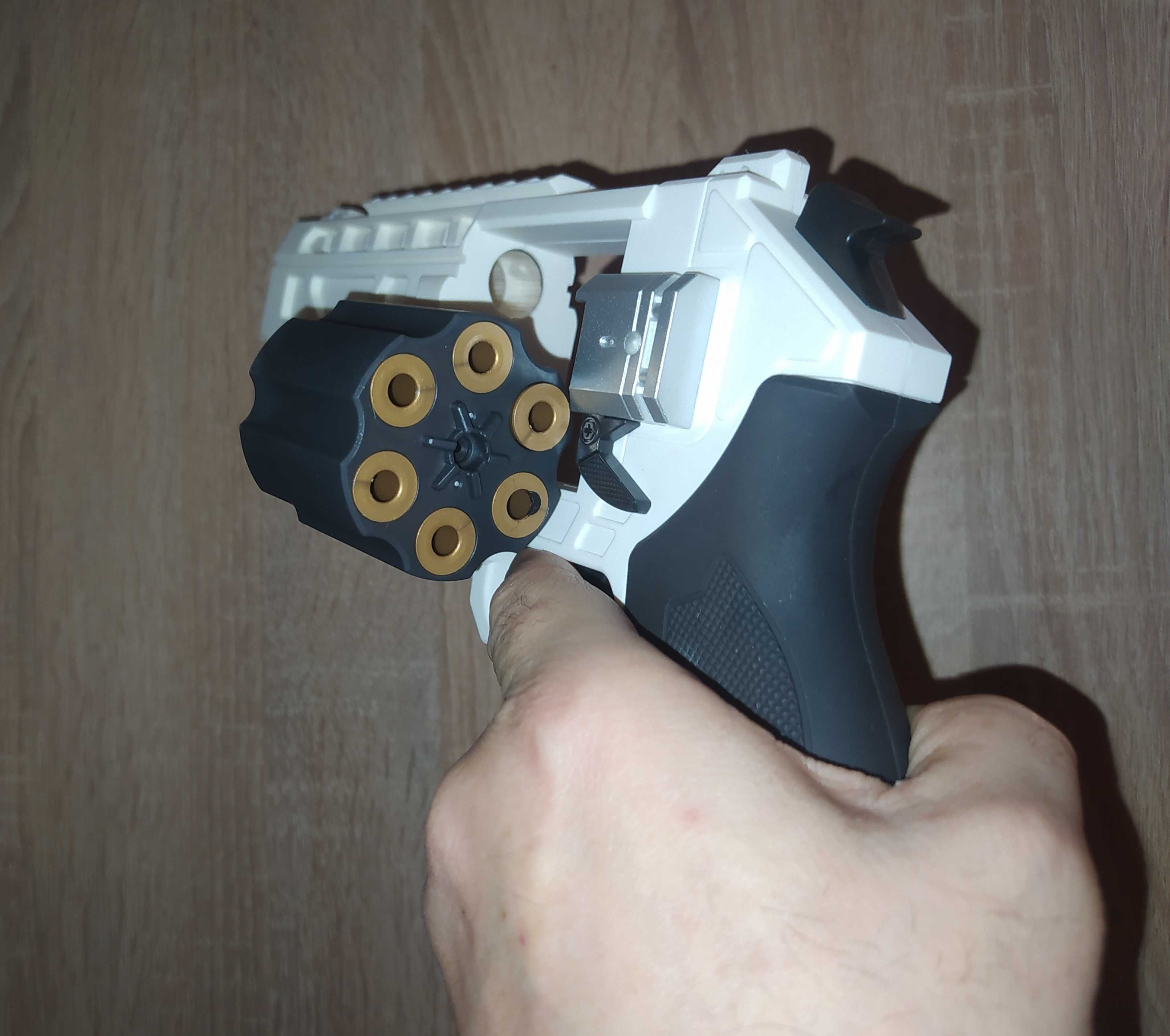 Револьвер дитячий на аккумуляторі Revolver 37 см мякі кулі 10 шт