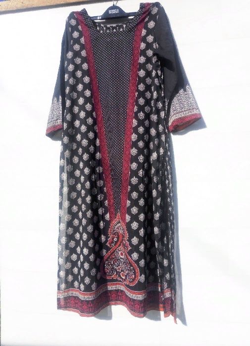 Длинная летняя туника платье восточный стиль S XS