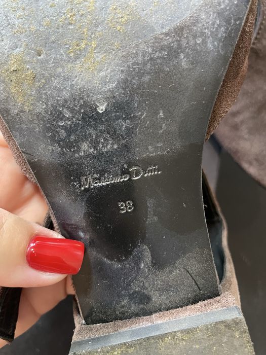 Дуже стильні замш босоножки Massimo Dutti 38-39