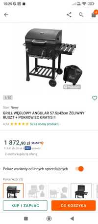 Grill węglowy żeliwny