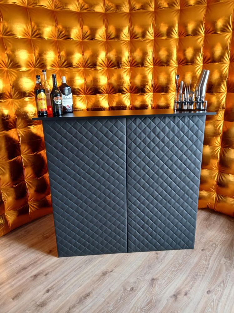 Fotobudka 360 Drink Bar Złota ścianka