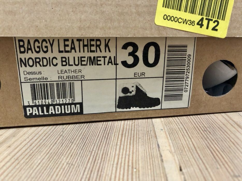 Palladium Baggy Leather Nordic Blue metal rozm.30