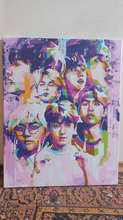 Продаю картину по номерам BTS