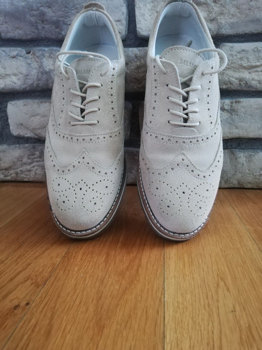 Buty półbuty BROGSY Oxford firmy Salamander r. 39 wiosna