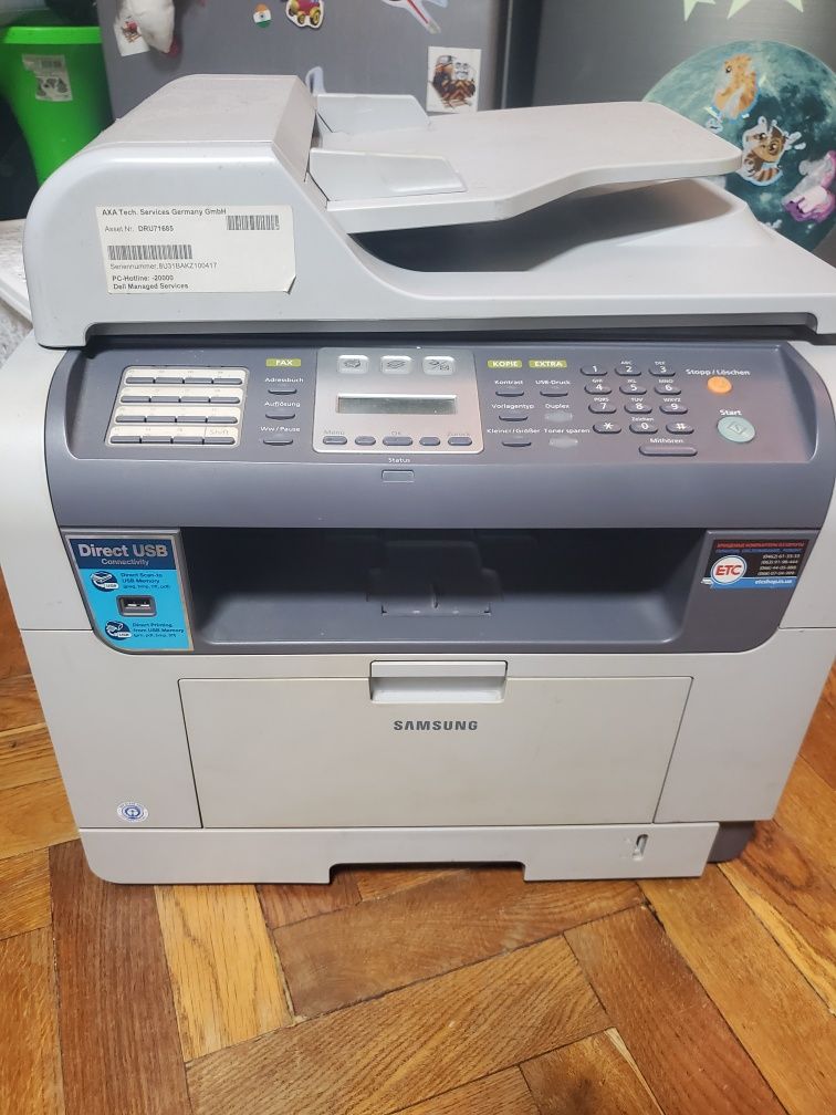 БФП лазерний чорно-білий Samsung SCX-5530FN друкує зі смужками