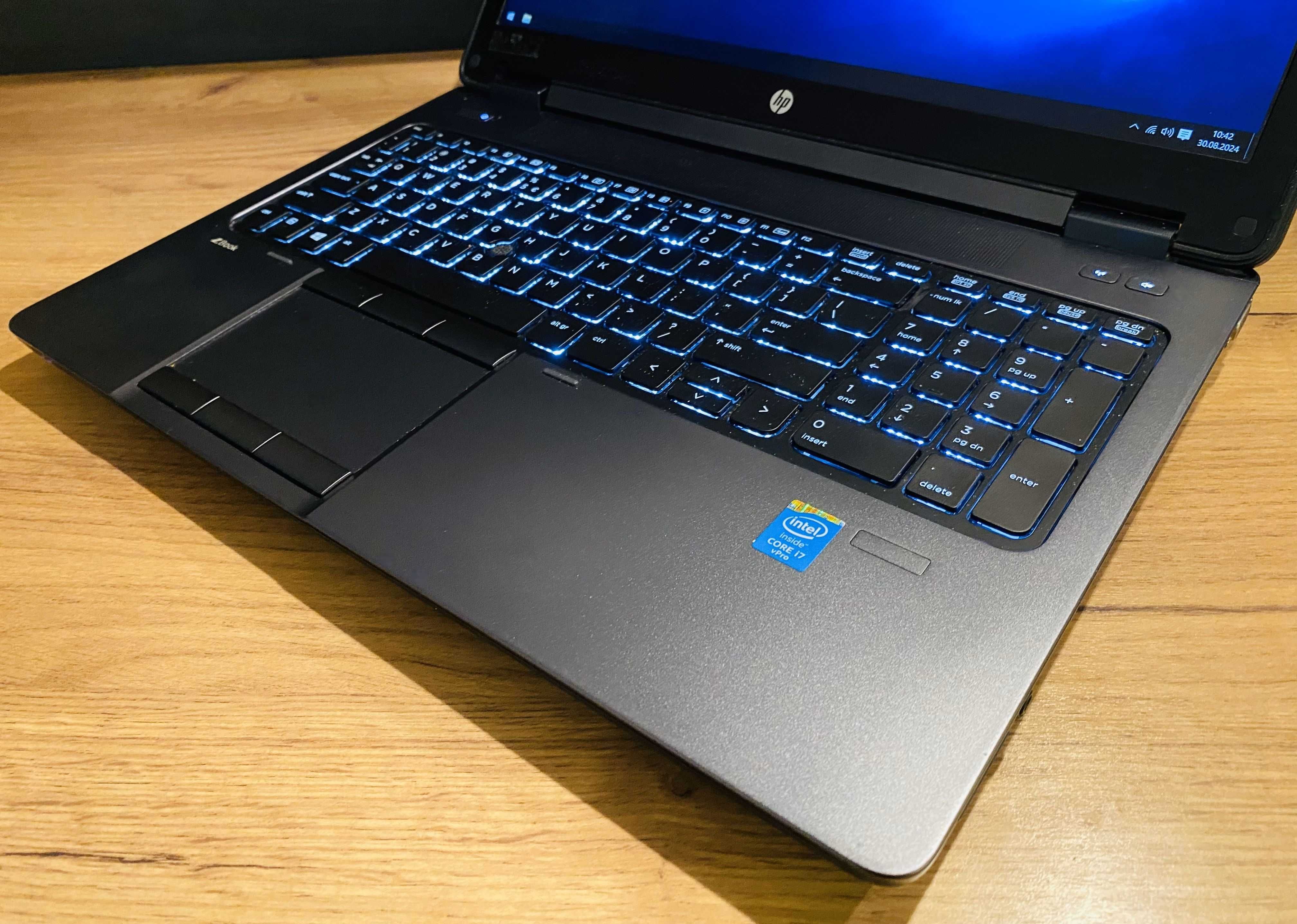 HP zBook Intel i7 8x3.8Ghz, 32Gb Ram, SSD, Nvidia, FullHD, LTE, podświ