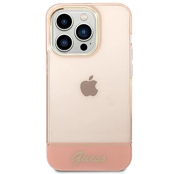 Etui Guess Translucent iPhone 14 Pro Max 6,7" - różowe