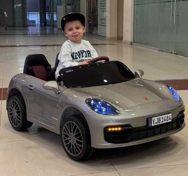 Дитячий електромобіль для двох двомісний Porsche детский электромобиль